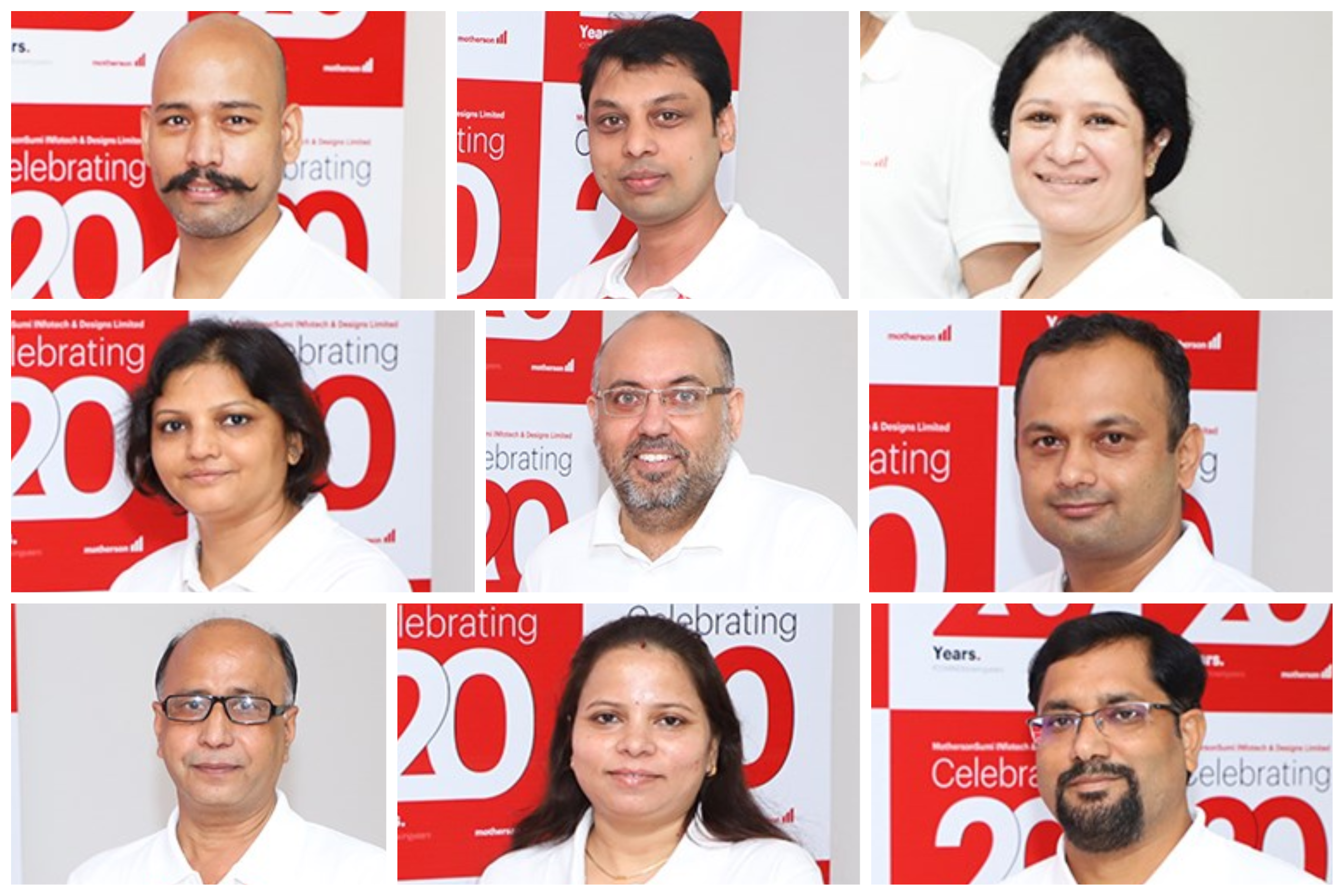 Employee portrait collage